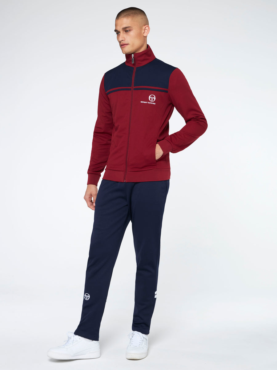New Young Line Track Jacket Archivio-Merlot/ Maritime Blue