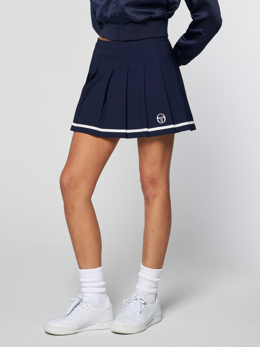 Kalkman Tennis Skirt- Maritime Blue