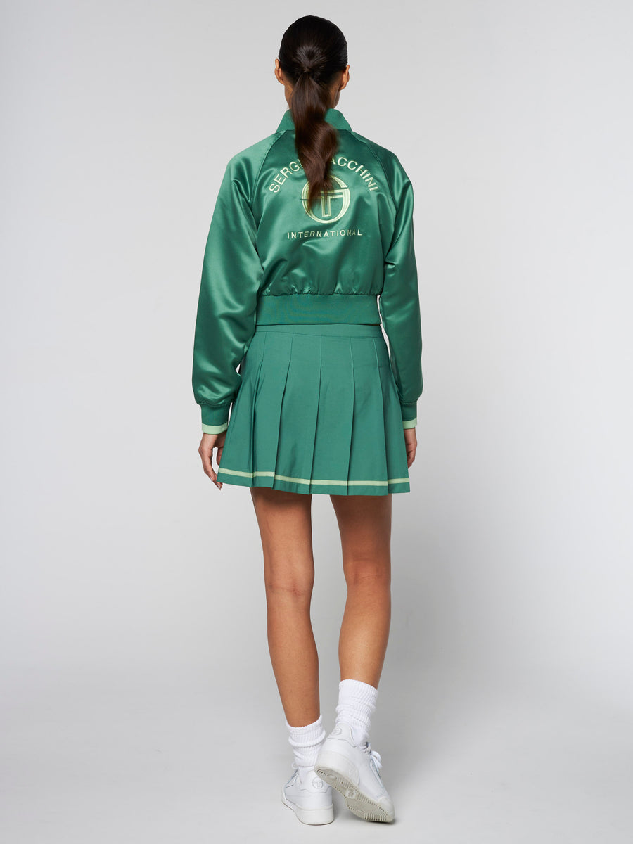 Kalkman Tennis Skirt- Foliage Green